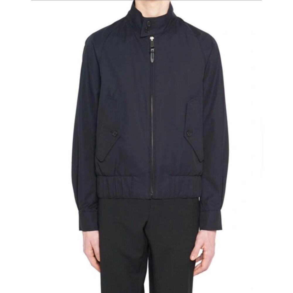 NWT Burberry Rocksmoor Men's Size M US 40 Bomber Jacket Dark Navy Black $1295